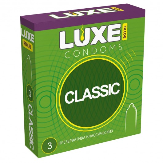 Гладкие презервативы LUXE Royal Classic - 3 шт. - Luxe - купить с доставкой в Ростове-на-Дону