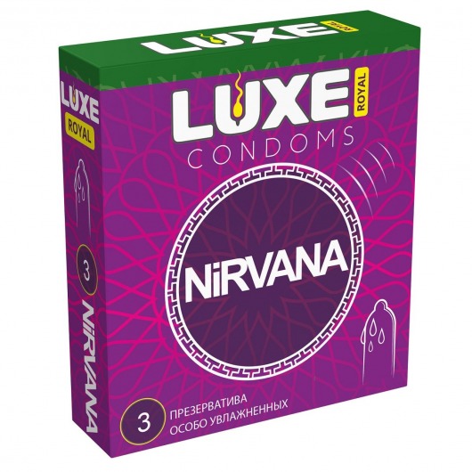 Презервативы с увеличенным количеством смазки LUXE Royal Nirvana - 3 шт. - Luxe - купить с доставкой в Ростове-на-Дону