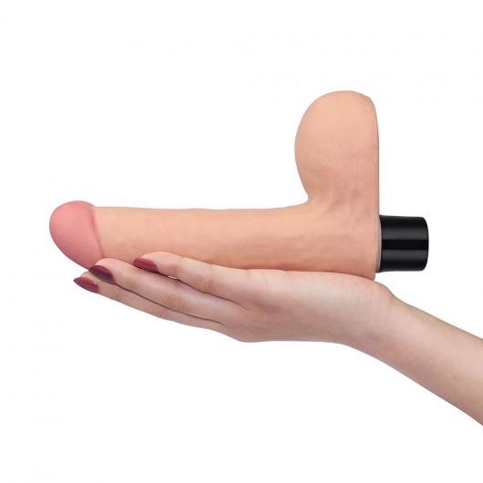 Телесный вибромассажер-реалистик Real Softee Cock 8 - 17 см. - Lovetoy