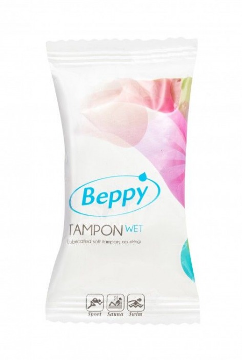 Нежно-розовый тампон-губка Beppy Tampon Wet - 1 шт. - Beppy - купить с доставкой в Ростове-на-Дону