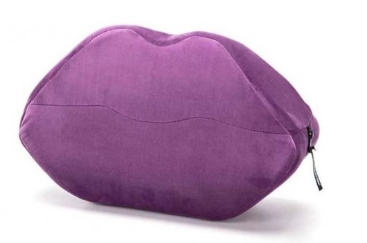Фиолетовая микрофибровая подушка для любви Kiss Wedge - Liberator - купить с доставкой в Ростове-на-Дону