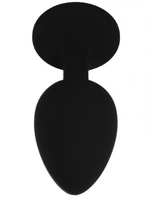 Черная анальная пробка с радужным кристаллом - 7,3 см. - Eroticon - купить с доставкой в Ростове-на-Дону