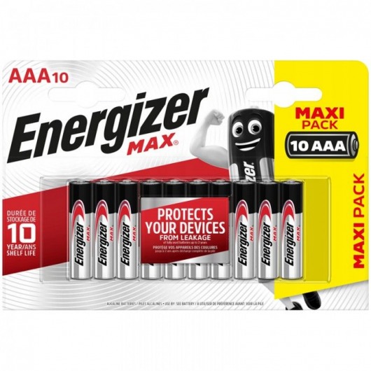 Батарейки Energizer MAX AAA/LR03 1.5V - 10 шт. - Energizer - купить с доставкой в Ростове-на-Дону