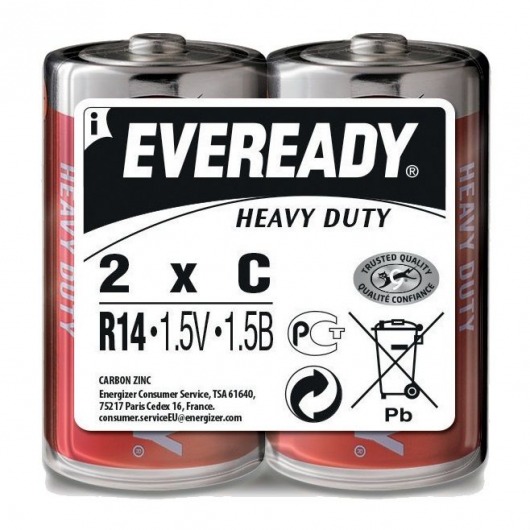 Батарейки EVEREADY R14 C 1,5V - 2 шт. - Energizer - купить с доставкой в Ростове-на-Дону