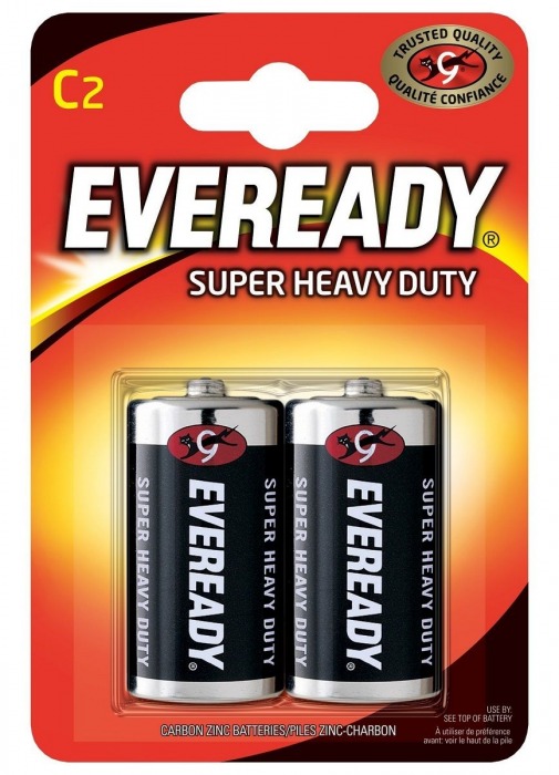 Батарейки EVEREADY SUPER R14 С 1,5V - 2 шт. - Energizer - купить с доставкой в Ростове-на-Дону
