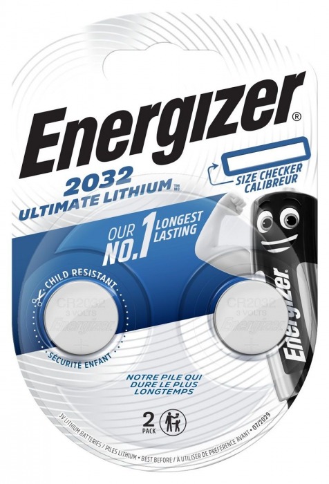 Батарейки Energizer Lithium CR2032 3V (таблетка) - 2 шт. - Energizer - купить с доставкой в Ростове-на-Дону