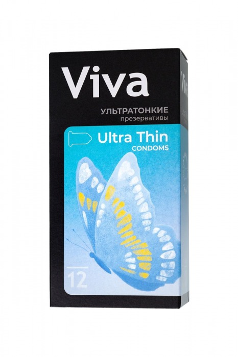 Ультратонкие презервативы VIVA Ultra Thin - 12 шт. - VIZIT - купить с доставкой в Ростове-на-Дону