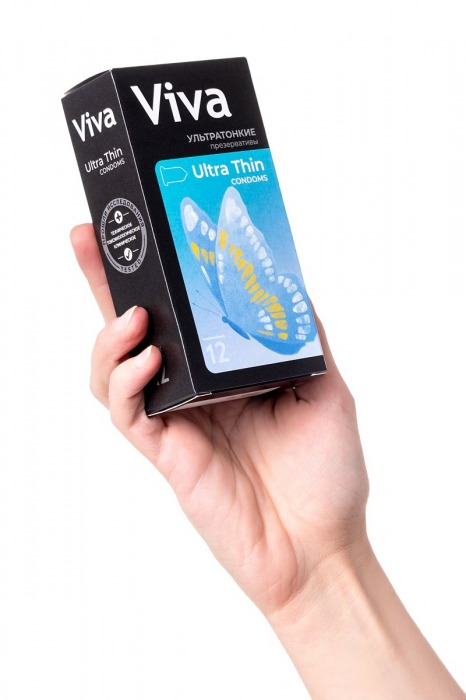 Ультратонкие презервативы VIVA Ultra Thin - 12 шт. - VIZIT - купить с доставкой в Ростове-на-Дону