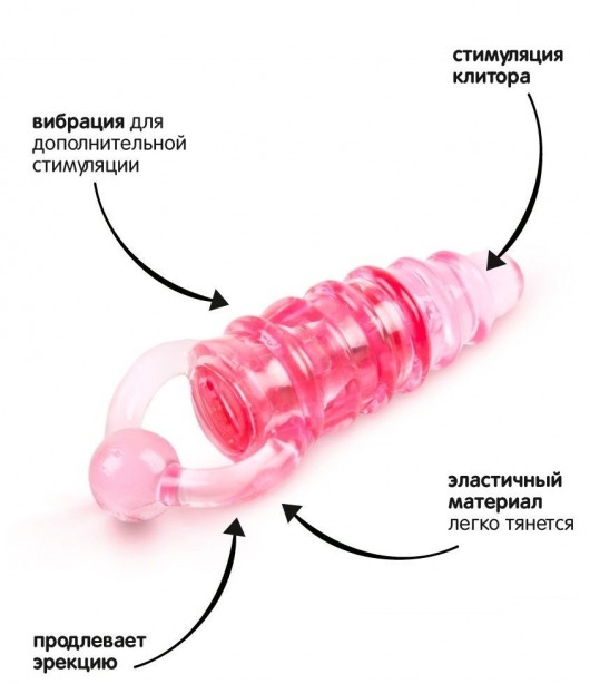 Красное эрекционное виброкольцо с клиторальным стимулятором - Brazzers - в Ростове-на-Дону купить с доставкой