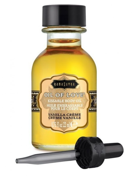 Масло для ласк с ароматом ванили Oil of Love Vanilla Creme - 22 мл. - Kama Sutra - купить с доставкой в Ростове-на-Дону