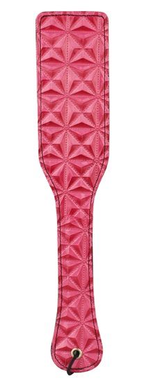 Розовый пэддл с геометрическим рисунком - 32 см. - Erokay - купить с доставкой в Ростове-на-Дону