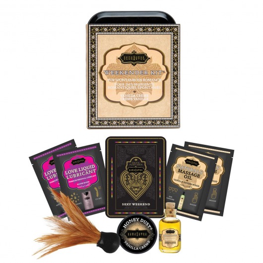 Эротический набор Weekender Kit Vanilla Creme - Kama Sutra - купить с доставкой в Ростове-на-Дону