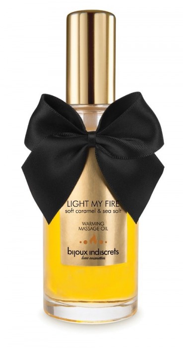 Массажное масло Light My Fire с ароматом карамели - 100 мл. - Bijoux Indiscrets - купить с доставкой в Ростове-на-Дону