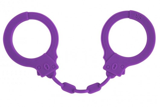 Фиолетовые силиконовые наручники Suppression - Lola Games - купить с доставкой в Ростове-на-Дону