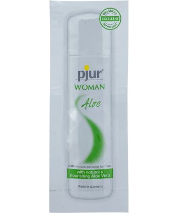 Лубрикант на водной основе pjur WOMAN Aloe - 2 мл. - Pjur - купить с доставкой в Ростове-на-Дону