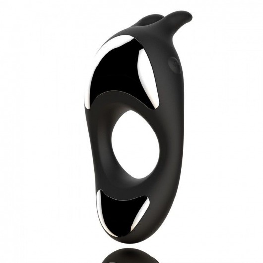 Черное эрекционное кольцо с двумя моторами Zeus Dual Vibe Cock Ring - FeelzToys - в Ростове-на-Дону купить с доставкой