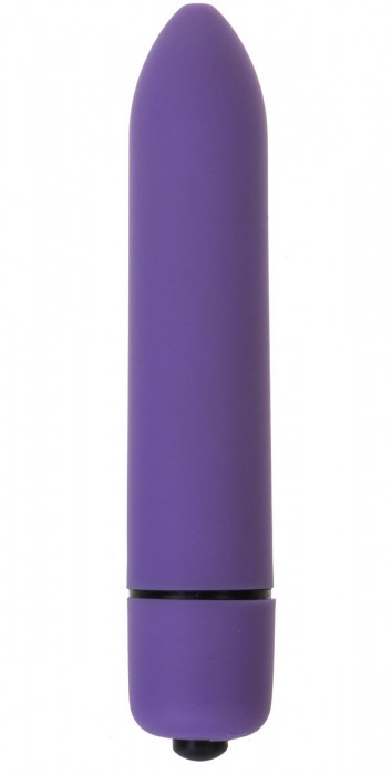 Фиолетовая вибропуля с заострённым кончиком - 9,3 см. - OYO