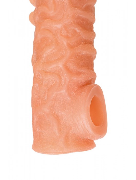 Телесная закрытая насадка с шершавой головкой Cock Sleeve Size S - 13,8 см. - KOKOS - в Ростове-на-Дону купить с доставкой