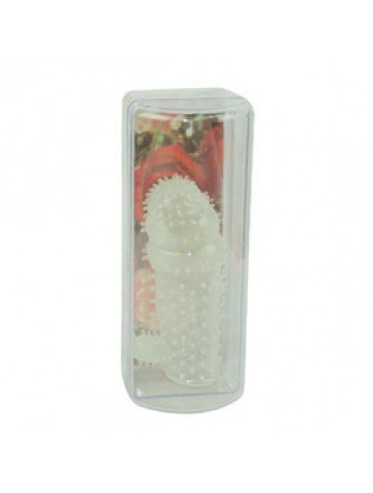 Эластичная насадка с клиторальным стимулятором - 12,5 см. - Baile - в Ростове-на-Дону купить с доставкой