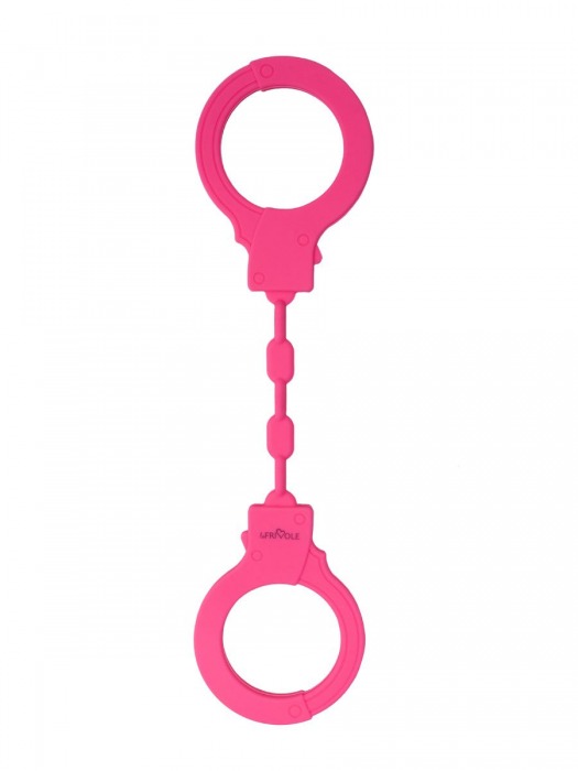 Розовые силиконовые наручники - Le Frivole - купить с доставкой в Ростове-на-Дону