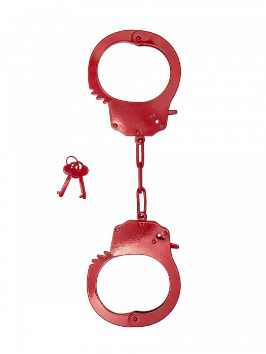 Красные стальные наручники - Le Frivole - купить с доставкой в Ростове-на-Дону