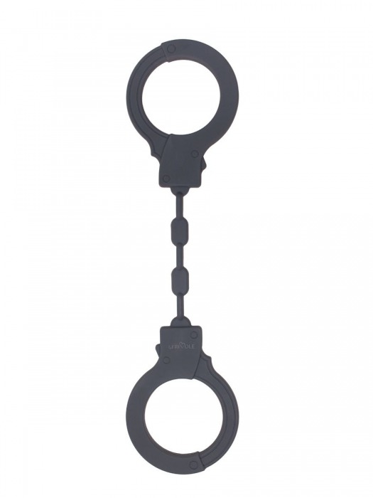 Темно-серые силиконовые наручники - Le Frivole - купить с доставкой в Ростове-на-Дону