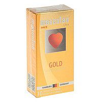 Презервативы Masculan Ultra Gold с золотым напылением и ароматом ванили - 10 шт. - Masculan - купить с доставкой в Ростове-на-Дону