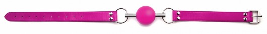 Кляп-шар на розовых ремешках Solid Ball Gag - Shots Media BV - купить с доставкой в Ростове-на-Дону