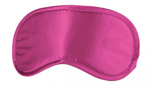 Розовая плотная маска для сна и любовных игр - Shots Media BV - купить с доставкой в Ростове-на-Дону