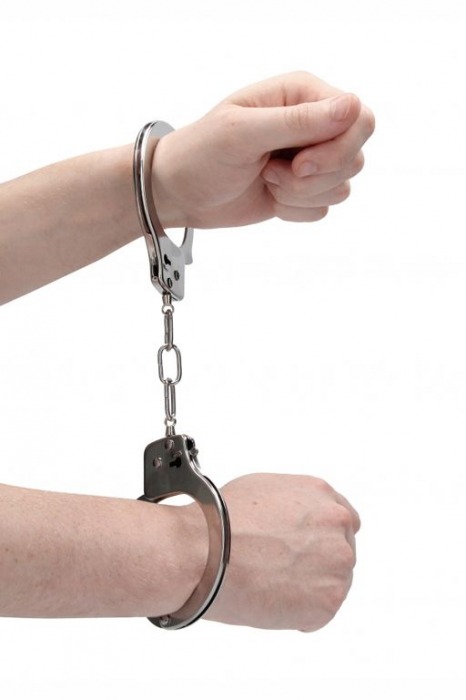 Металлические наручники для любовных игр - Shots Media BV - купить с доставкой в Ростове-на-Дону