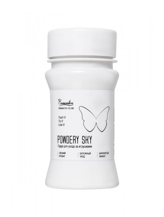 Пудра для ухода за игрушками Powdery Sky с ароматом мяты - 40 гр. - Eromantica - купить с доставкой в Ростове-на-Дону