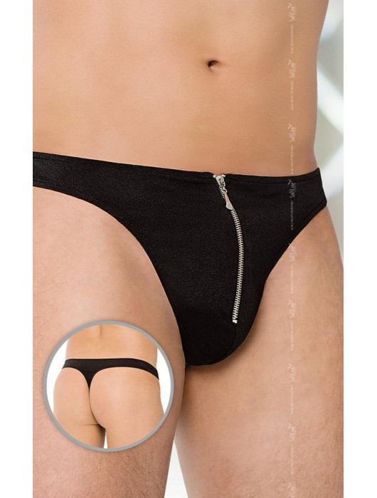 Мужские трусы-стринги на молнии спереди - SoftLine купить с доставкой