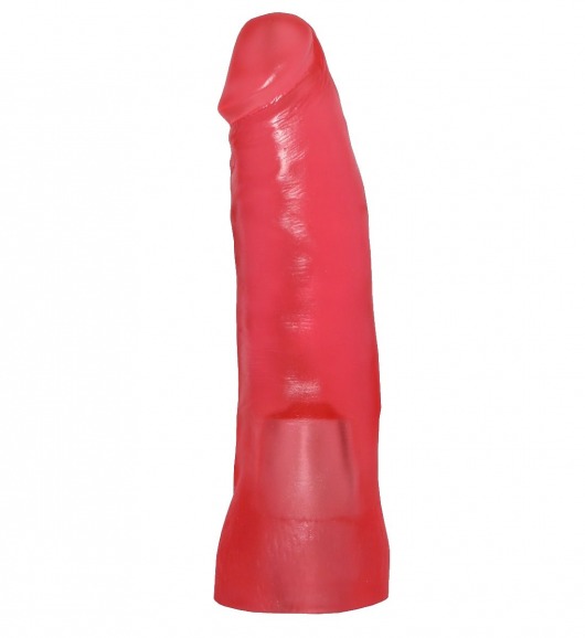 Розовый фаллос-насадка для трусиков с плугом - 17 см. - Джага-Джага - купить с доставкой в Ростове-на-Дону