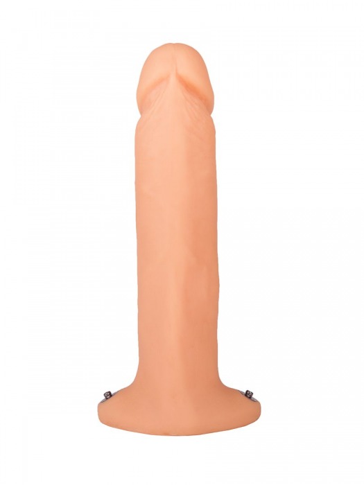 Страпон с полостью на резинке - 18,5 см. - Джага-Джага - купить с доставкой в Ростове-на-Дону