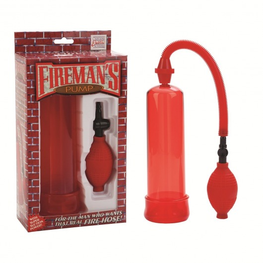 Красная вакуумная помпа Firemans Pump - California Exotic Novelties - в Ростове-на-Дону купить с доставкой