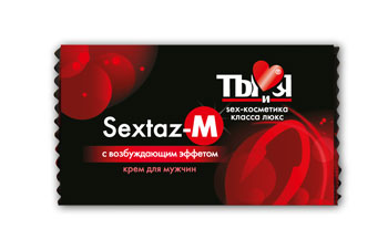 Возбуждающий крем Sextaz-M для мужчин в одноразовой упаковке - 1,5 гр. - Биоритм - купить с доставкой в Ростове-на-Дону