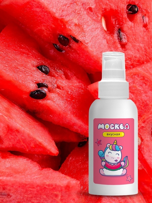 Универсальная смазка с ароматом арбуза  Москва Вкусная  - 100 мл. - Москва - купить с доставкой в Ростове-на-Дону