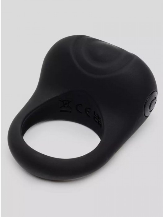 Черное эрекционное виброкольцо Sensation Rechargeable Vibrating Love Ring - Fifty Shades of Grey - в Ростове-на-Дону купить с доставкой