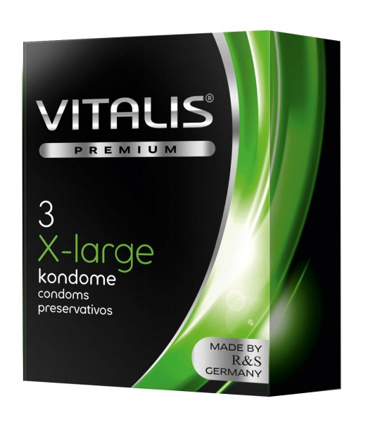Презервативы увеличенного размера VITALIS PREMIUM x-large - 3 шт. - Vitalis - купить с доставкой в Ростове-на-Дону