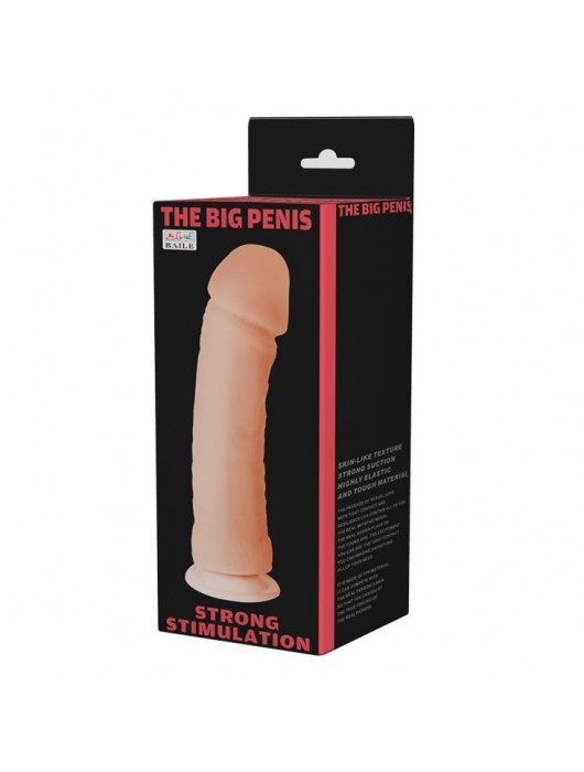 Вибратор с присоской The Big Penis - 26,5 см. - Baile