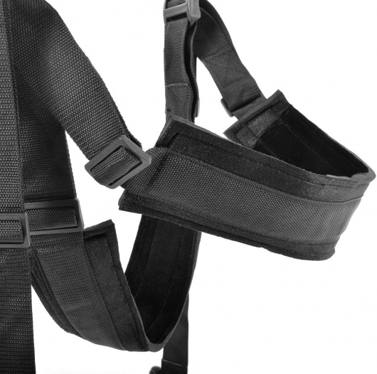 Чёрные секс-качели Spinning Fantasy Swing - Pipedream - купить с доставкой в Ростове-на-Дону