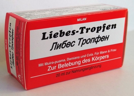 Возбуждающие капли для двоих Love Drops Liebes Tropfen - 20 мл. - Milan Arzneimittel GmbH - купить с доставкой в Ростове-на-Дону