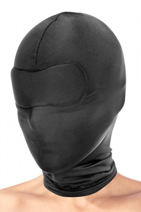 Сплошная маска-шлем с имитацией повязки для глаз - Fetish Tentation - купить с доставкой в Ростове-на-Дону