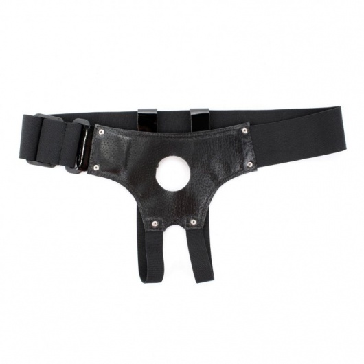 Универсальные лаковые трусики для страпона - БДСМ Арсенал - купить с доставкой в Ростове-на-Дону