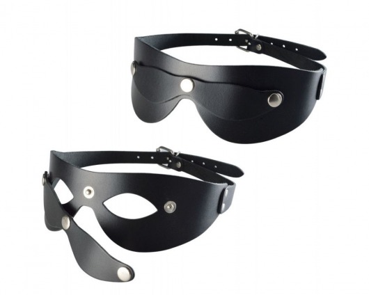 Черная кожаная маска  Новичок - Sitabella - купить с доставкой в Ростове-на-Дону