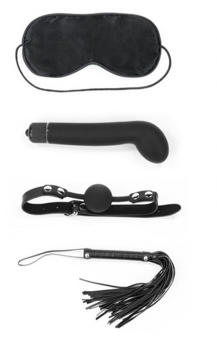 БДСМ-набор Deluxe Bondage Kit: маска, вибратор, кляп, плётка - Lovetoy - купить с доставкой в Ростове-на-Дону