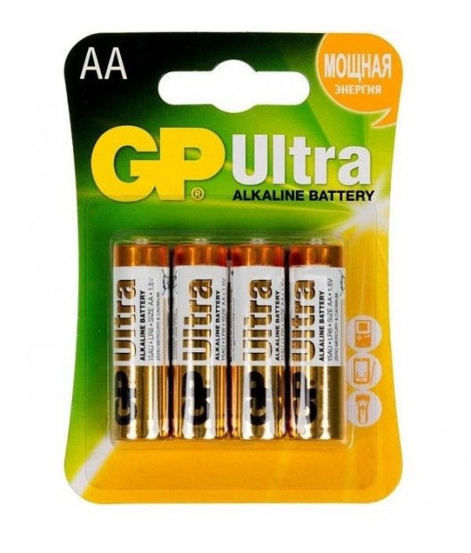 Батарейки алкалиновые GP Ultra Alkaline AA/LR6 - 4 шт. - Элементы питания - купить с доставкой в Ростове-на-Дону