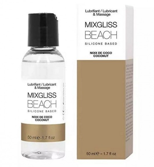 Смазка на силиконовой основе Mixgliss Beach - 50 мл. - Mixgliss - купить с доставкой в Ростове-на-Дону