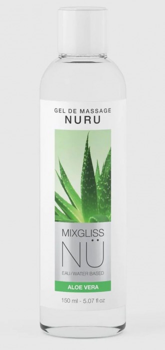 Массажный гель на водной основе Mixgliss NU Aloe Vera - 150 мл. - Mixgliss - купить с доставкой в Ростове-на-Дону
