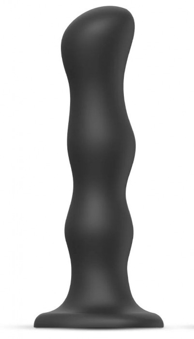 Черная насадка Strap-On-Me Dildo Geisha Balls size XL - Strap-on-me - купить с доставкой в Ростове-на-Дону